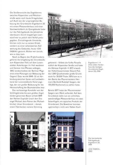 Innenseite Die Fabrik